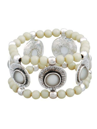 Grey pearl armband