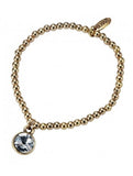 Armband met glazen hanger