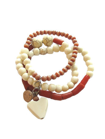 Armband Love Coral