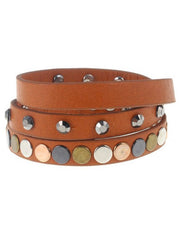 Wikkelarmband met studs