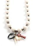 Ketting Trendy White Wood